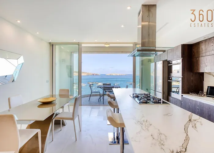 Stunning Beachdrop 3br With Amazing Views By 360 Estates * St. Paul's Bay